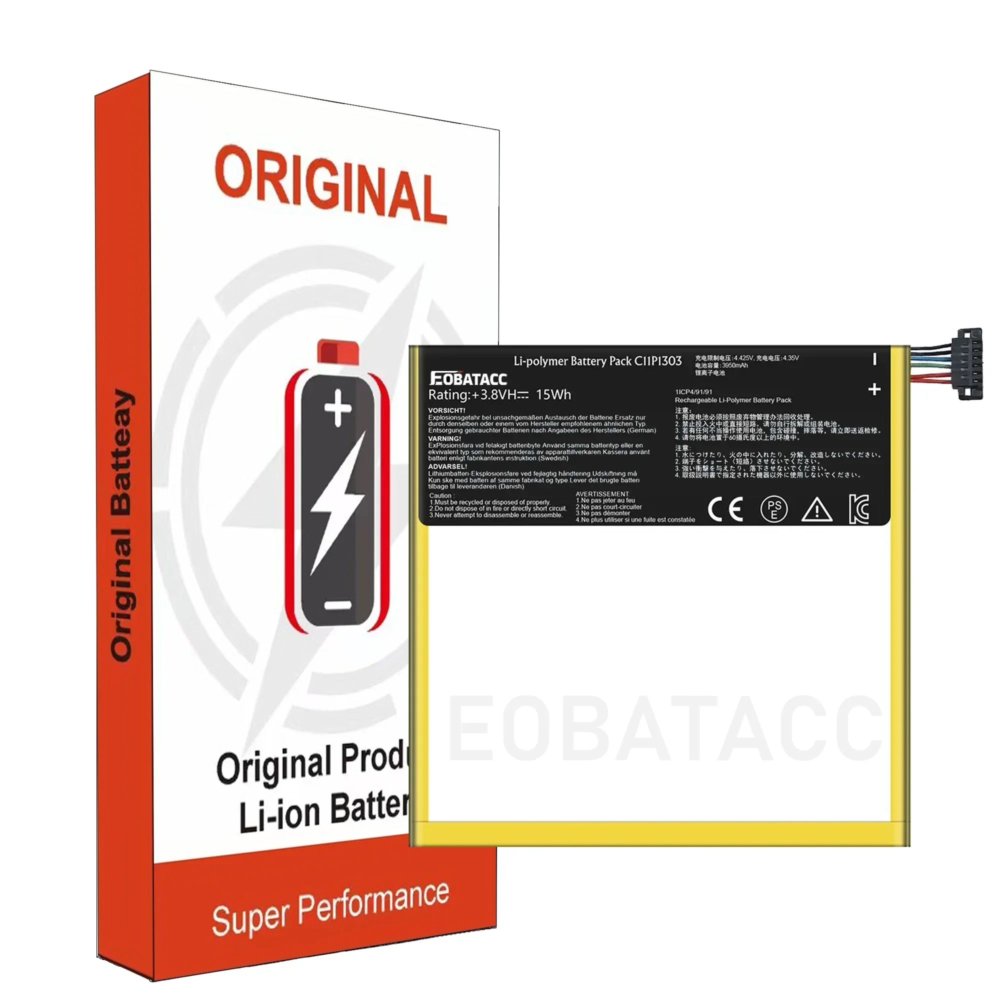 100% Original 3950mAh C11P1303 Replacement Battery For Asus Google Nexus 7