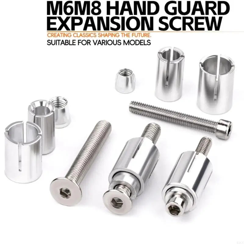 2pcs/set M6 M8 Screws 13/16mm Motorcycle Expansion Screw Handguard Handlebar End Plugs Screw Universal Handle Bar Expand Screws