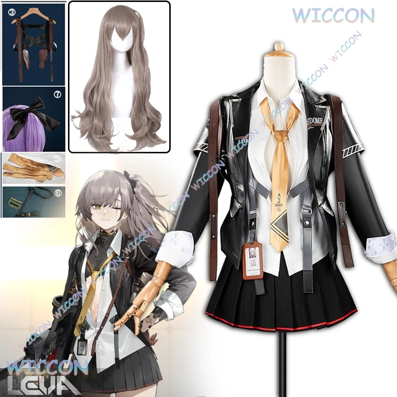 [CosRoom] GFL UMP45 LEVA تأثيري لعبة الفتيات فرونت لاين 2: الزي الرسمي معطف الفتيات ملابس حريمي زي حفلة الهالوين مثير S