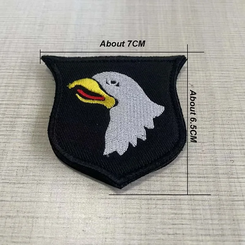 WWII US PARATROOPER 101st AIRBORNE Armband  Patch Embroidery Emblem Shoulder Applique,Military Tactical Hook And Loop Patches