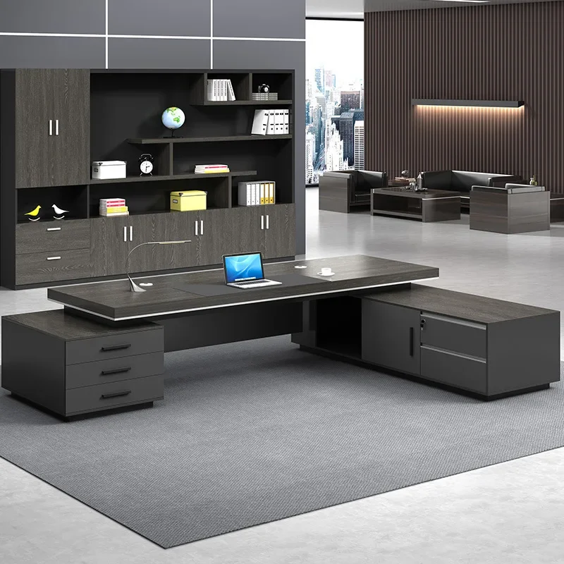 Table bureau LBZ57 Office Large Modern Executive Table Manager CEO Boss luxury office furniture home office desk l shaped desk