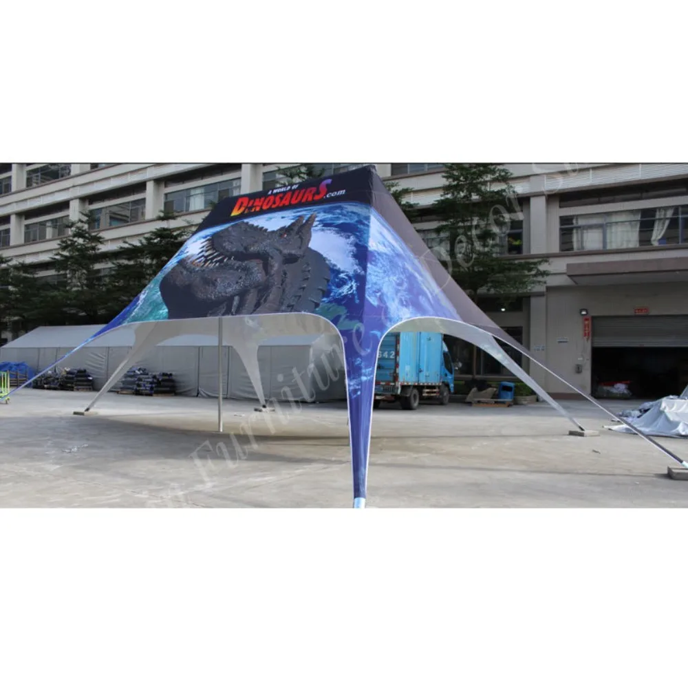 Custom Large Double Top Pop up Spider Event Tent Camping Beach Star Tent for Outdoor Display Events