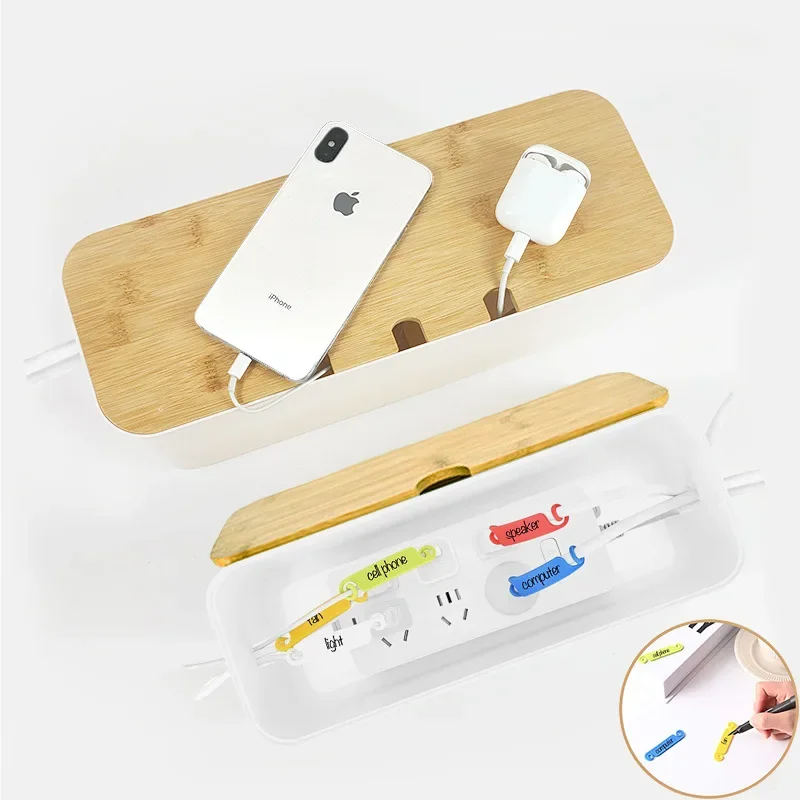 

Wire storage box Power cord plug-in board storage box