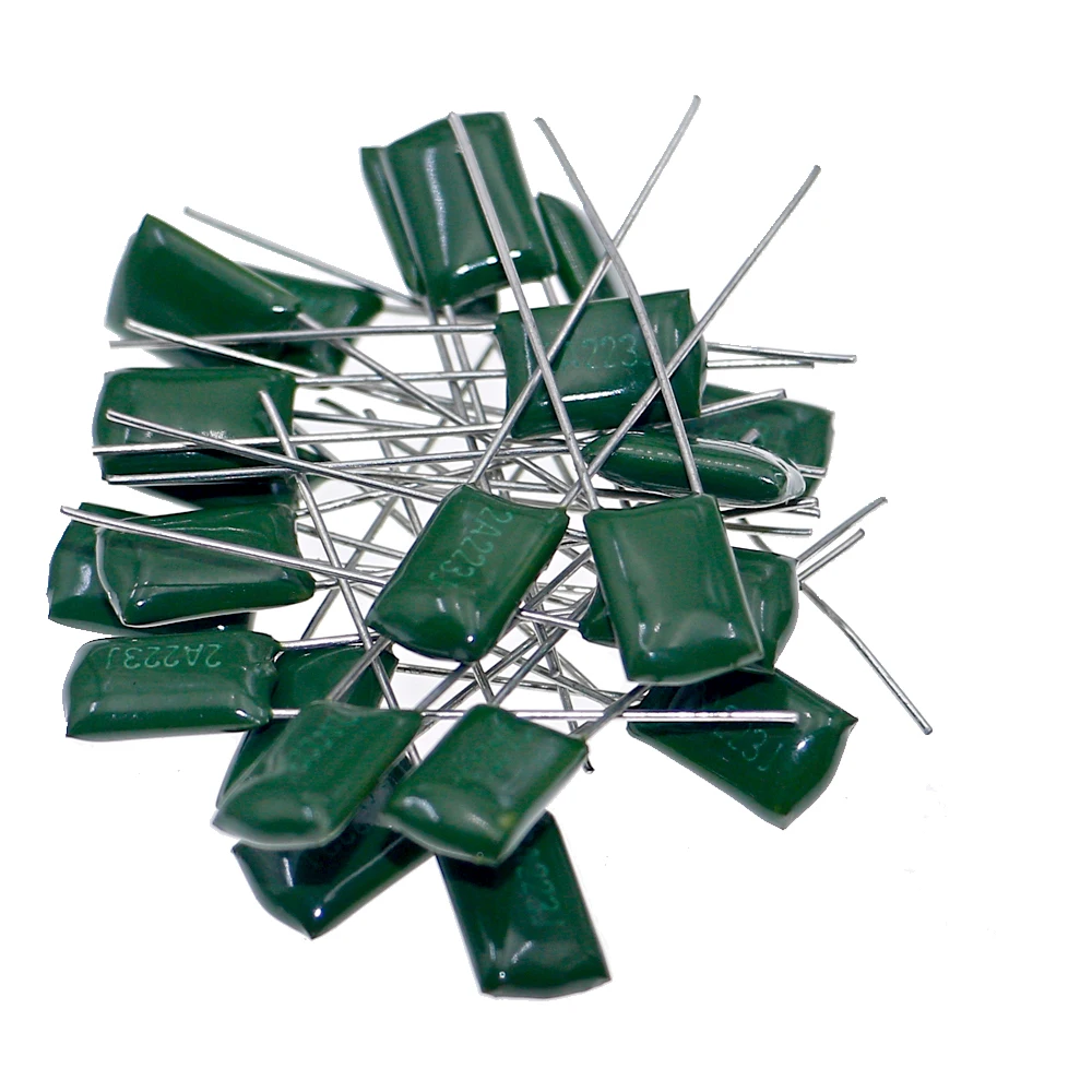 660pcs 24Value 100V Polyester Film Capacitor Assorted Kit 2A221 2A471 2A102 2A222 2A472 2A103 2A223 2A473 2A104 2A224 2A474