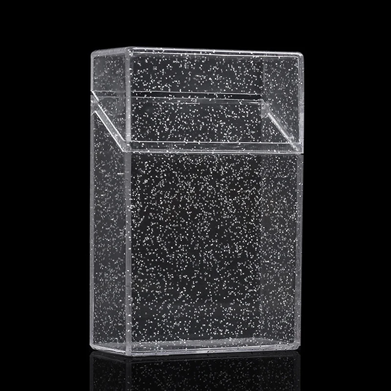 1PC Transparent Storage Box Kawaii Stationery Blingbling Photo Card Holder Box Case Container Albums Photo Storage Box