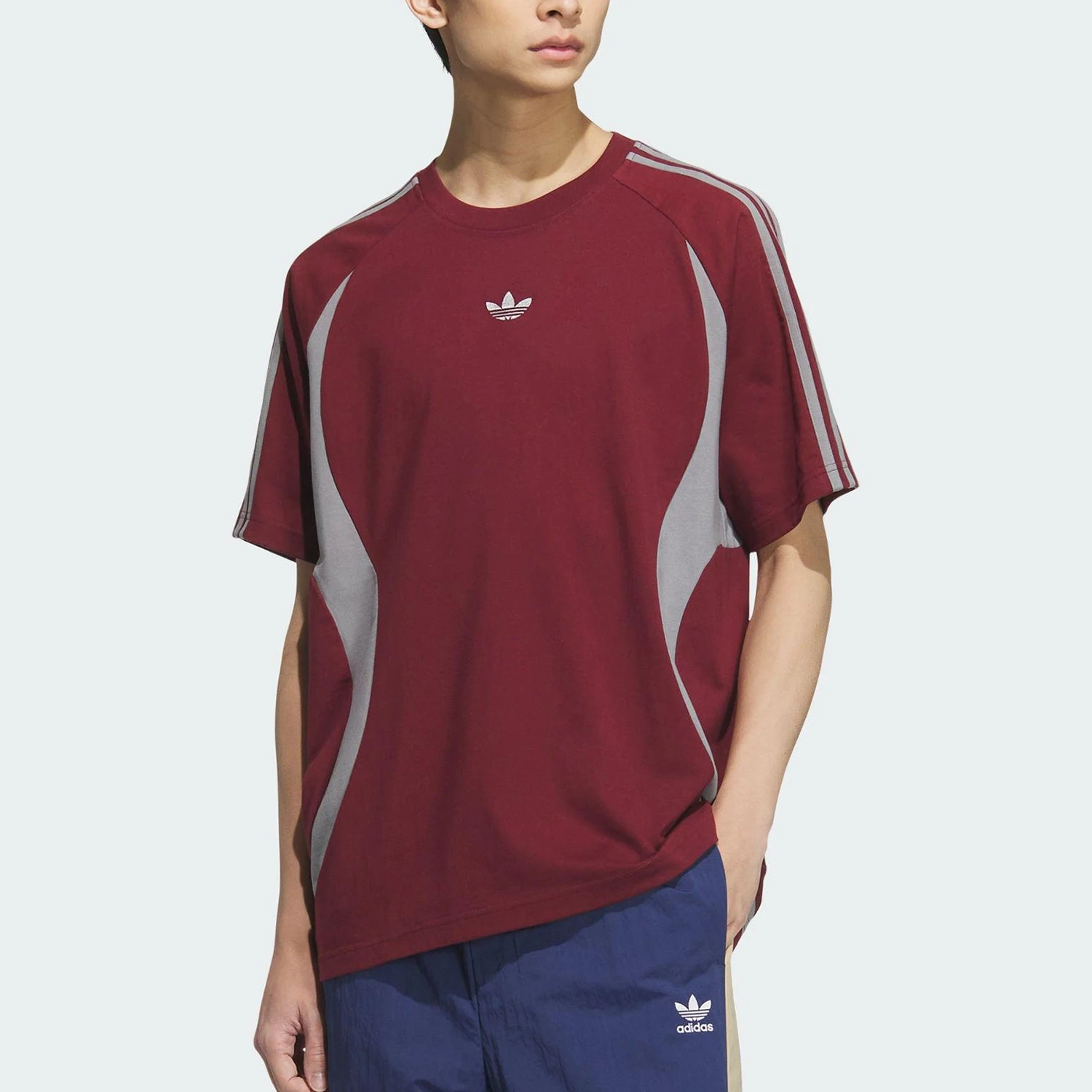 

Adidas Official Authentic 2025 Summer Originals Men's Breathable Round Neck Short Sleeve KB8967