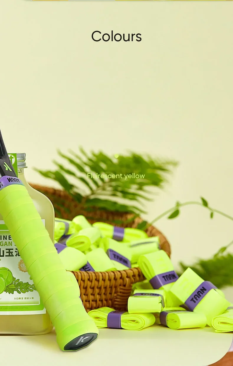 TAAN Tennis Badminton Pickleball Klebriger Schläger Overgrip Handkleber Schweißband Angelrutenwickelgürtel Rutschfest 60 Stück – Detail 19