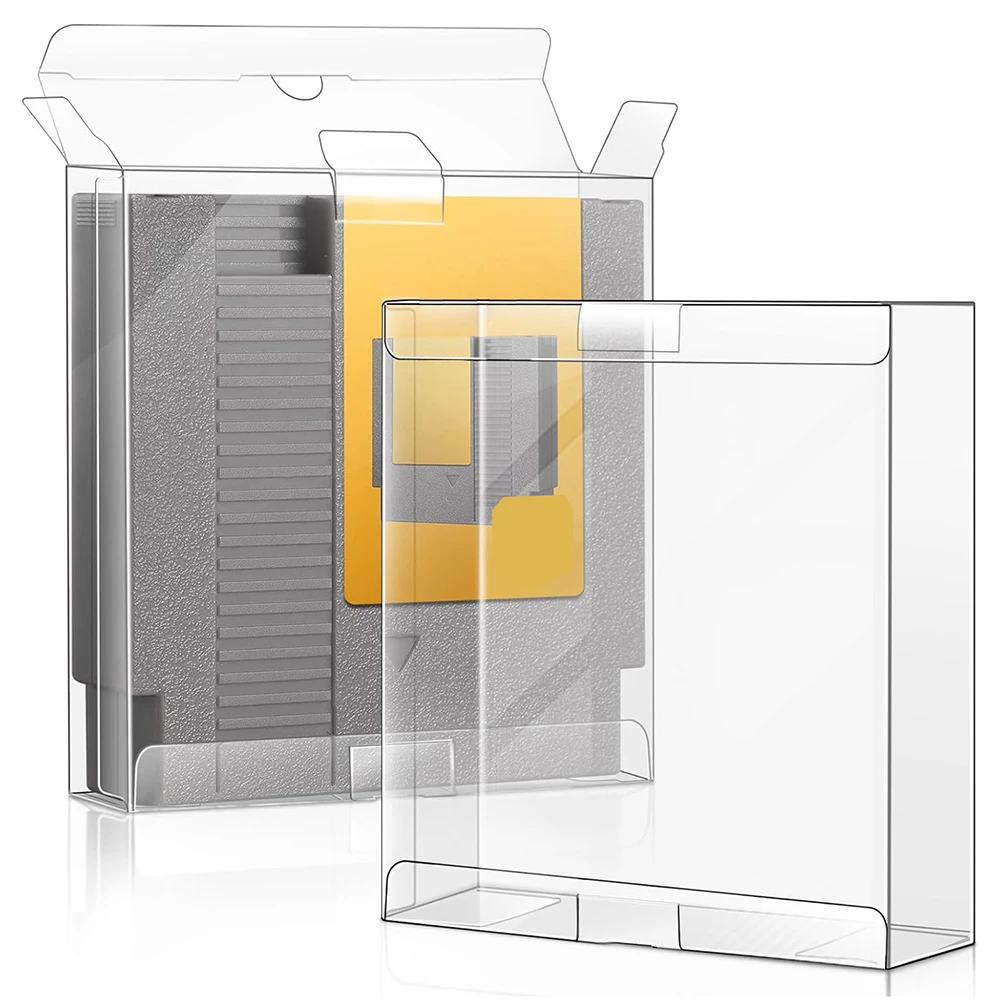 

Clear transparent Game box Protector Case Game Box games plastic PET Protector Case Protector For NES Cartridge