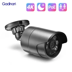 8MP 5MP Gadinan HD 4K H.265+ IP Camera Outdoor Dual Light Source Video Surveillance 48V POE Night Vision CCTV Security Camera