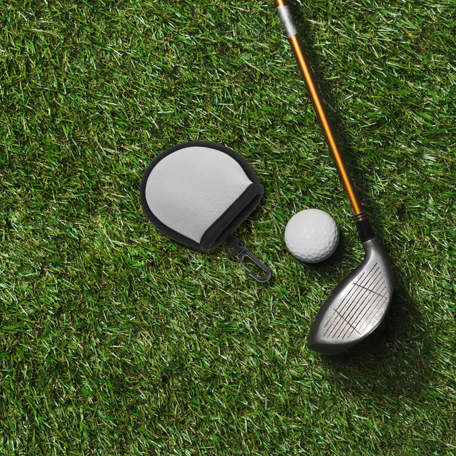 Premium Neoprene Golf Ball Washer Pouch Protective Cover with Hook for Golf Bag Outdoor Sports Portable Ball Organizer Cleaning