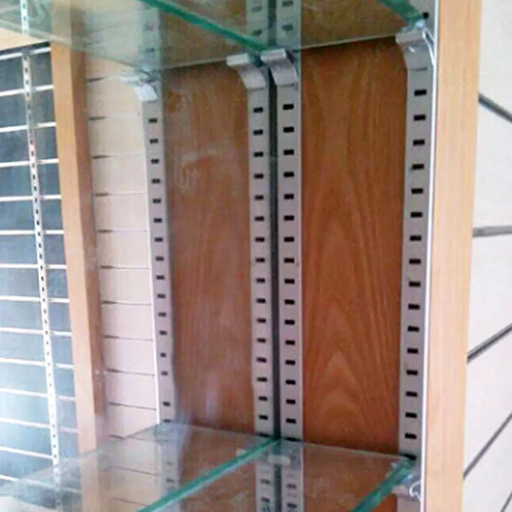 

20 шт. держателей для полок из нержавеющей стали с отверстиями для крепления на присосках и винтах, для надежной фиксации на досках, для тяжелых нагрузок