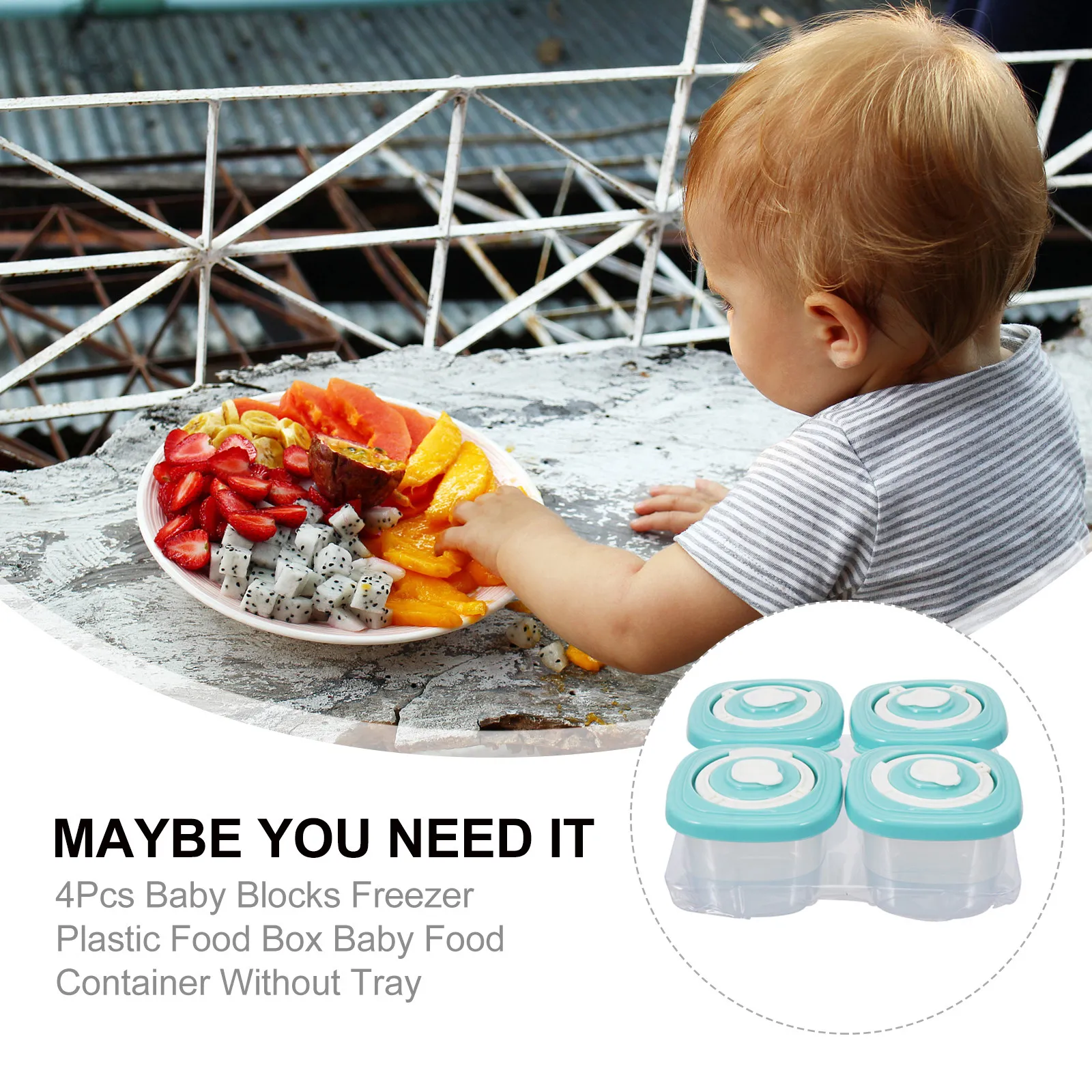 4Pcs Baby Food Storage Box Hig - Baby Food Quality 评论和价格