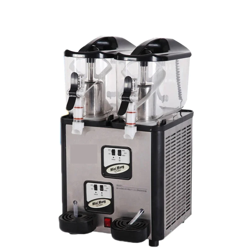 

XC212A snow melting machine commercial two-cylinder juice smoothie maker milk tea cold drink double-cylinder slush machine