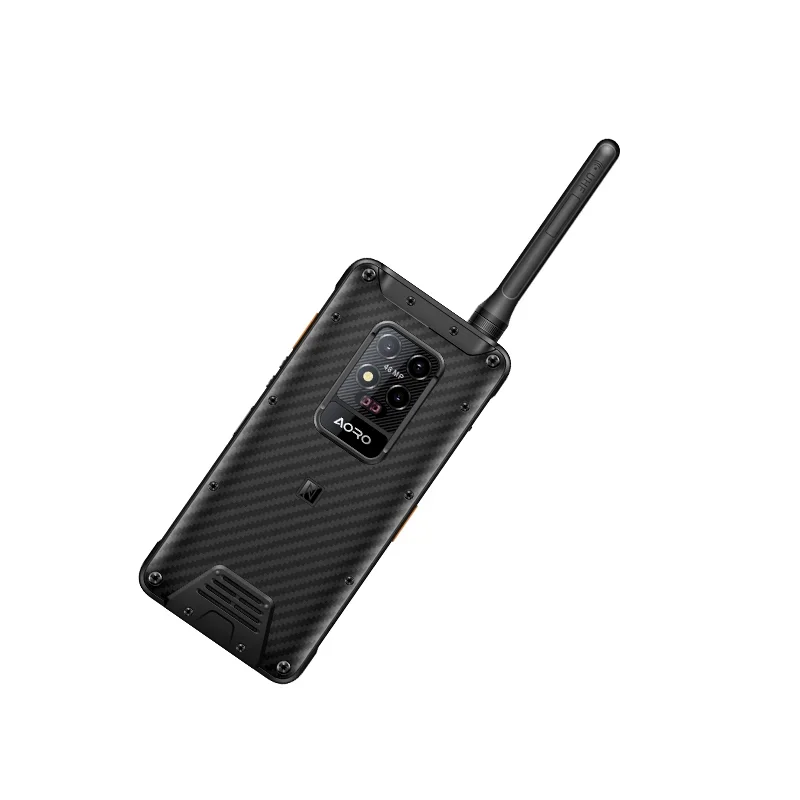 โทรศัพท์มือถือ AORO สมาร์ทโฟนกันน้ำ 2W DMR UHF Repeater วอล์คกี้ทอล์คกี้ LTE GSM คุณสมบัติโทรศัพท์มือถือที่ทนทาน