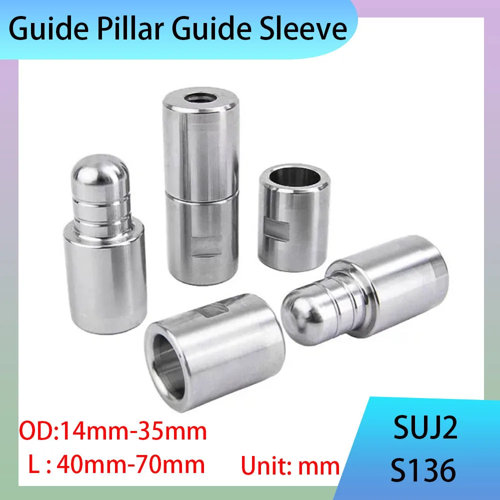 1 Set CIH SUJ2/CIB S136 Precision Positioning Column OD 14-30mm High Coaxiality Mold Positioning Set Precision Mold Accessories