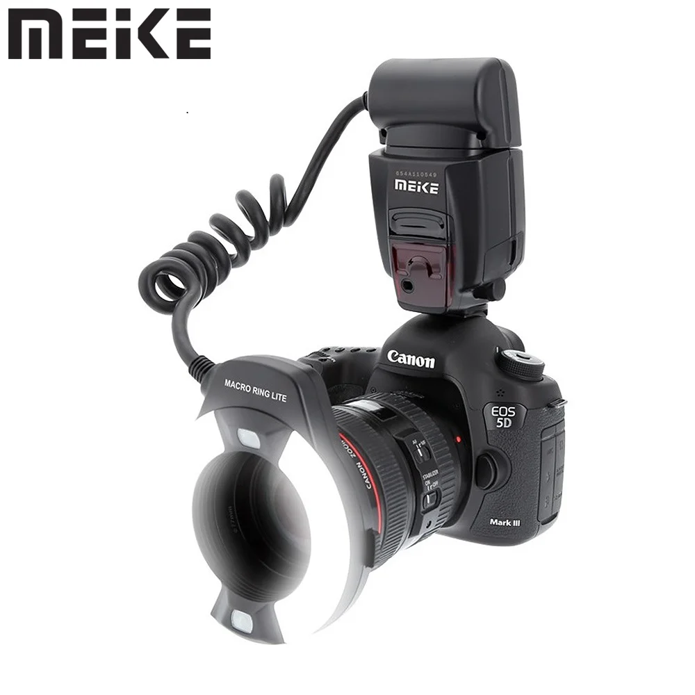 Meike MK-14EXT TTL Macro LED Ring Flash Speedlite for Canon EOS 5D II III 6D 7D 60D 70D 700D 90D 550D 1100D 1200D 650D 850D 5DIV