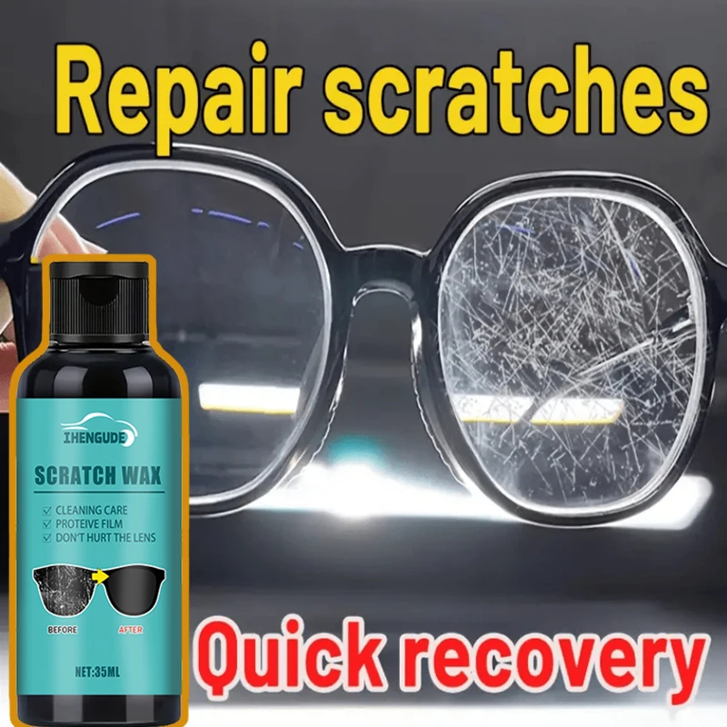 Glasses Scratch Repair Cream - Polishing Scratches on Glasses Lenses and Frames, Polishing and Grinding Scratches on Lenses