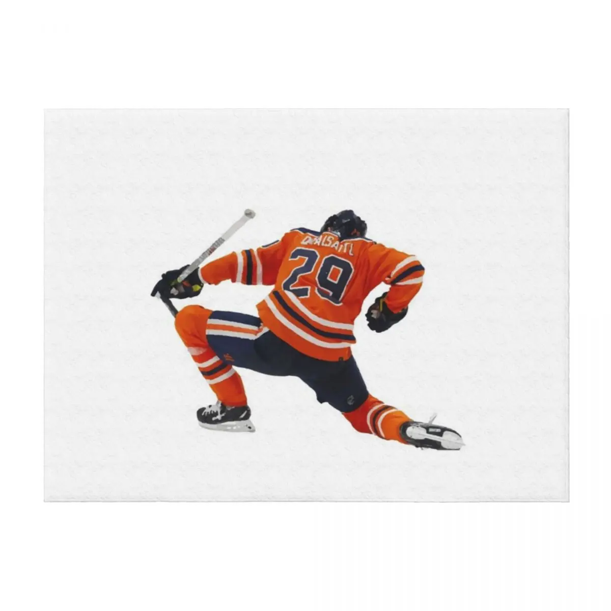 

Leon Draisaitl Throw Blanket Flannels Luxury Designer valentine gift ideas Fashion Sofas Blankets