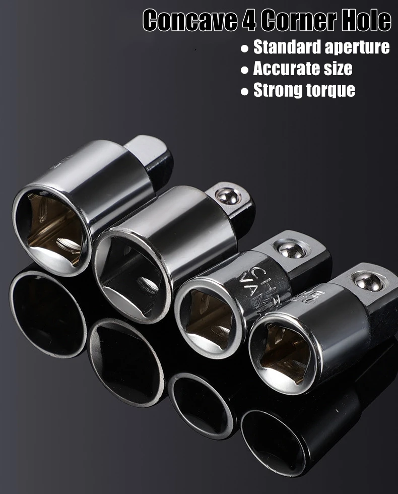 1/2,1/4,3/8 Ratschen Schraubenschlüssel Steckschlüssel Adapter Konverter Transfer Steckschlüssel Ratsche Hülse Adapter Antriebsschlüssel Verbindungskopf – Detail 6