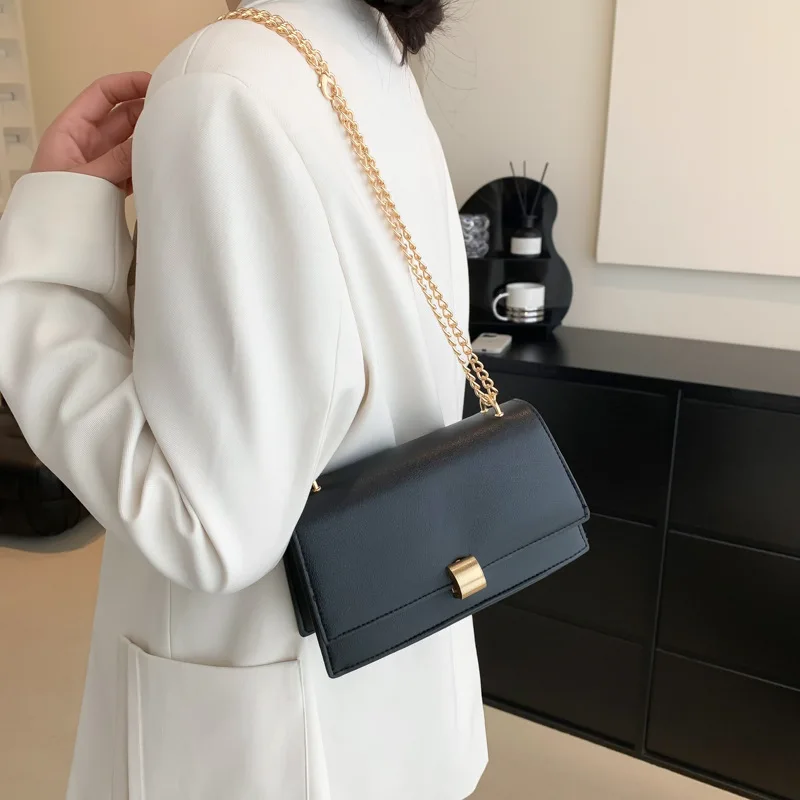 Bags Women 2023 Brand New High-grade Texture Retro Simple French Wear-resistant Fashion Wear One Shoulder Messenger Ladies Bag