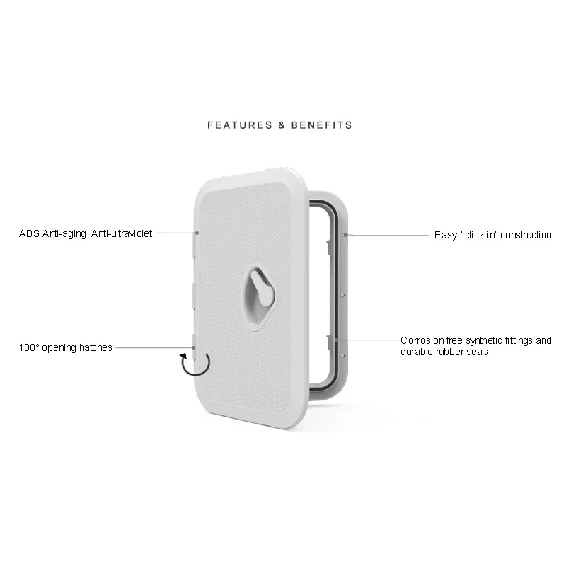 ABS Plastic Hatch Cover for Yacht & Speed Boat Waterproof Deck Inspection Cover