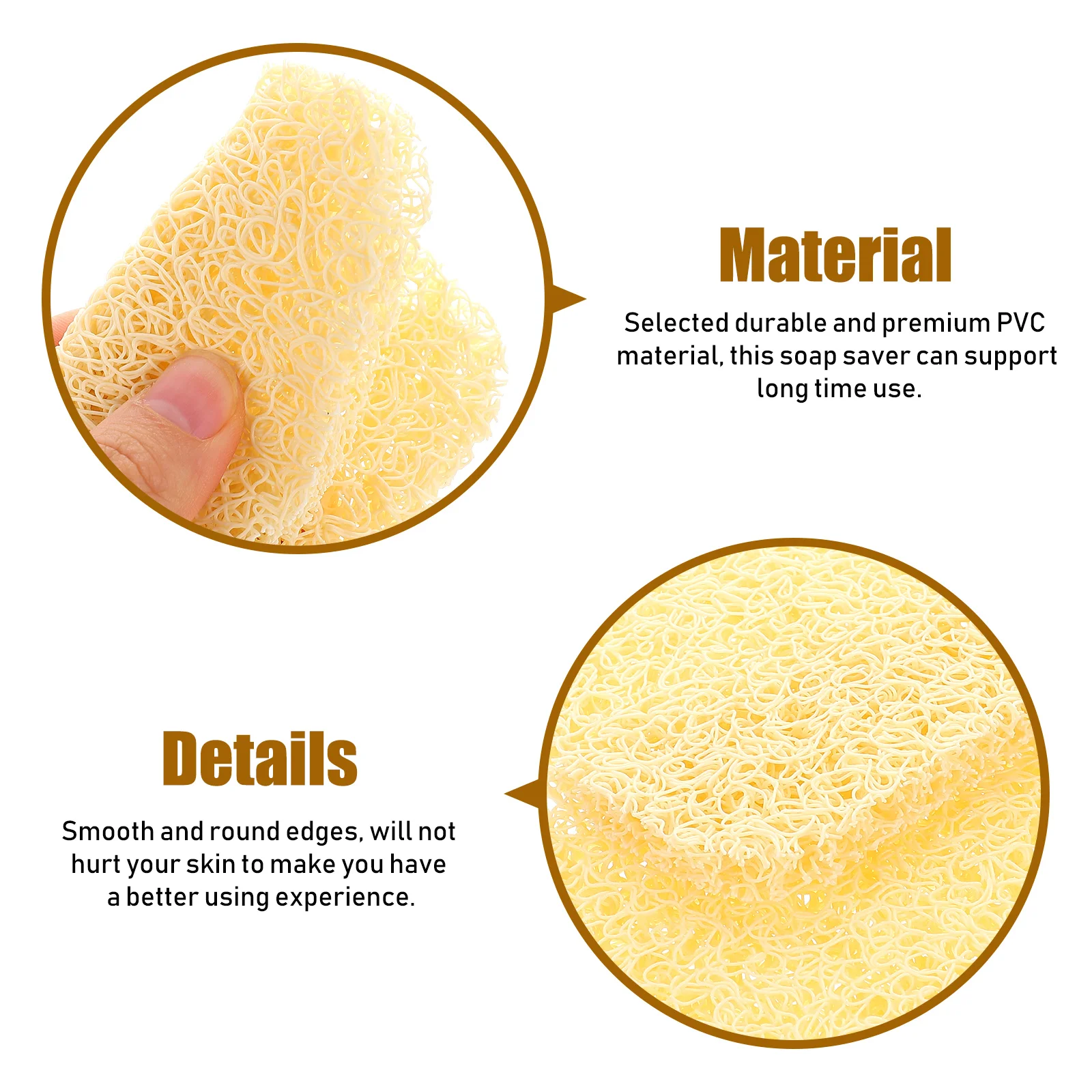 

6pcs Non-Slip Saver Pvc Draining Mat Water Drain Cushion For Bathroom Kitchen Shower Soap Tray Soap Dish Bathroom Supply