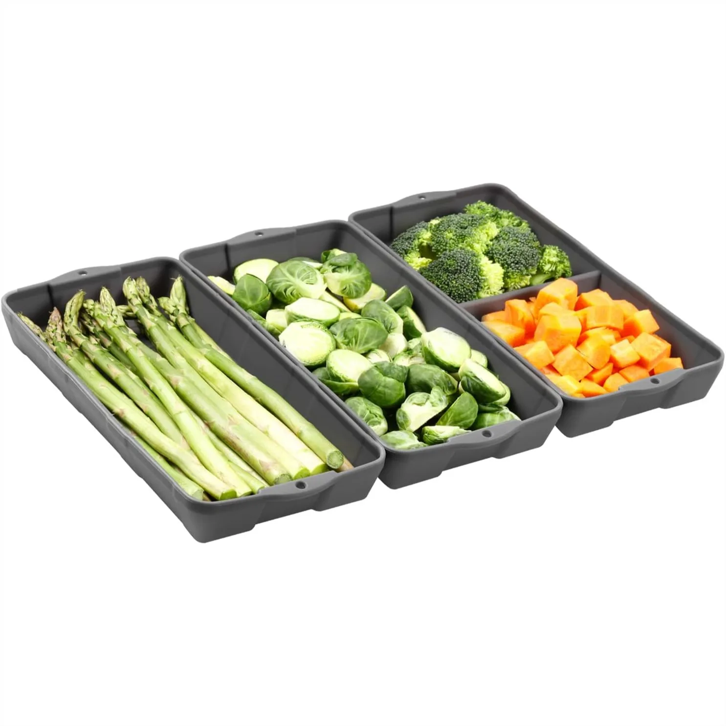 

Silicone Bakeware Set, Nonstick Baking Sheet Pan Dividers for Oven Air Fryer, Easy Clean