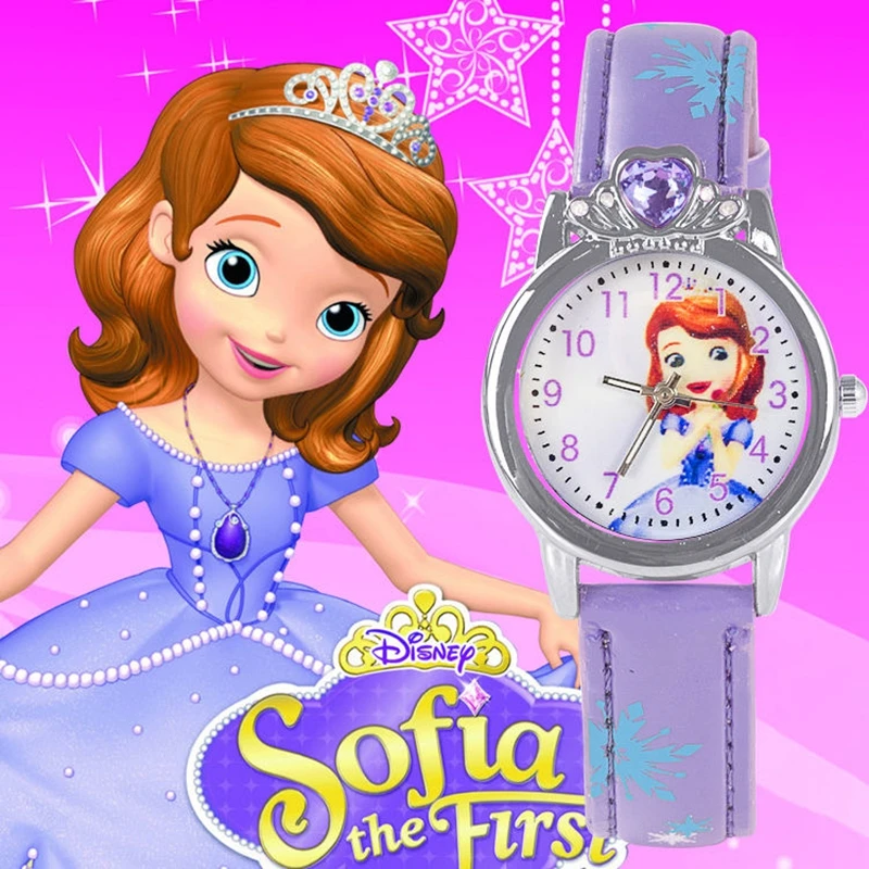 Neue Prinzessin Elsa Kind Uhren Figur Spielzeug Cartoon Anna Prinzessin Kinder Uhr Mädchen Student Kinder Uhr Kinder der Tag Geschenk