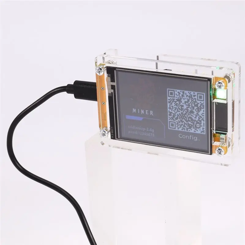 CYCLI-Nerdminer V2 1010KH/S Hashrate BTC Solo Miner ESP32 2.4