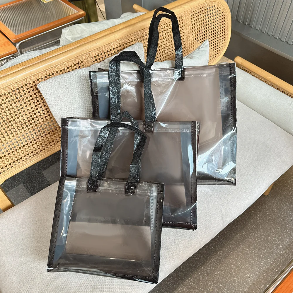 Borsa a tracolla in PVC, borsa per negozio di abbigliamento di moda di fascia alta, borsa per imballaggio regalo, impermeabile