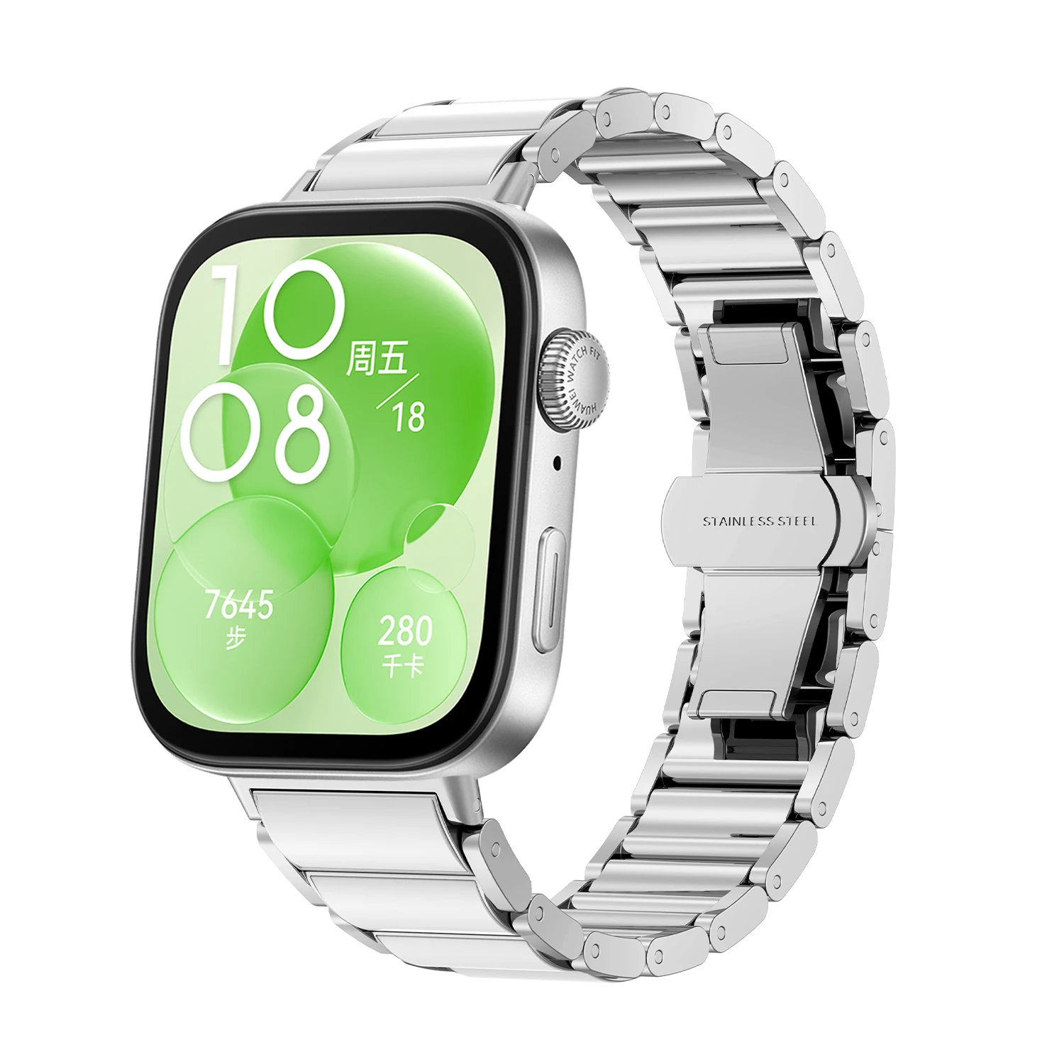Edelstahlband für Huawei Watch Fit 4 Pro Armbandzubehör Keramik Correa Gürtel Pulseira Armband für Huawei Watch Fit 4 3