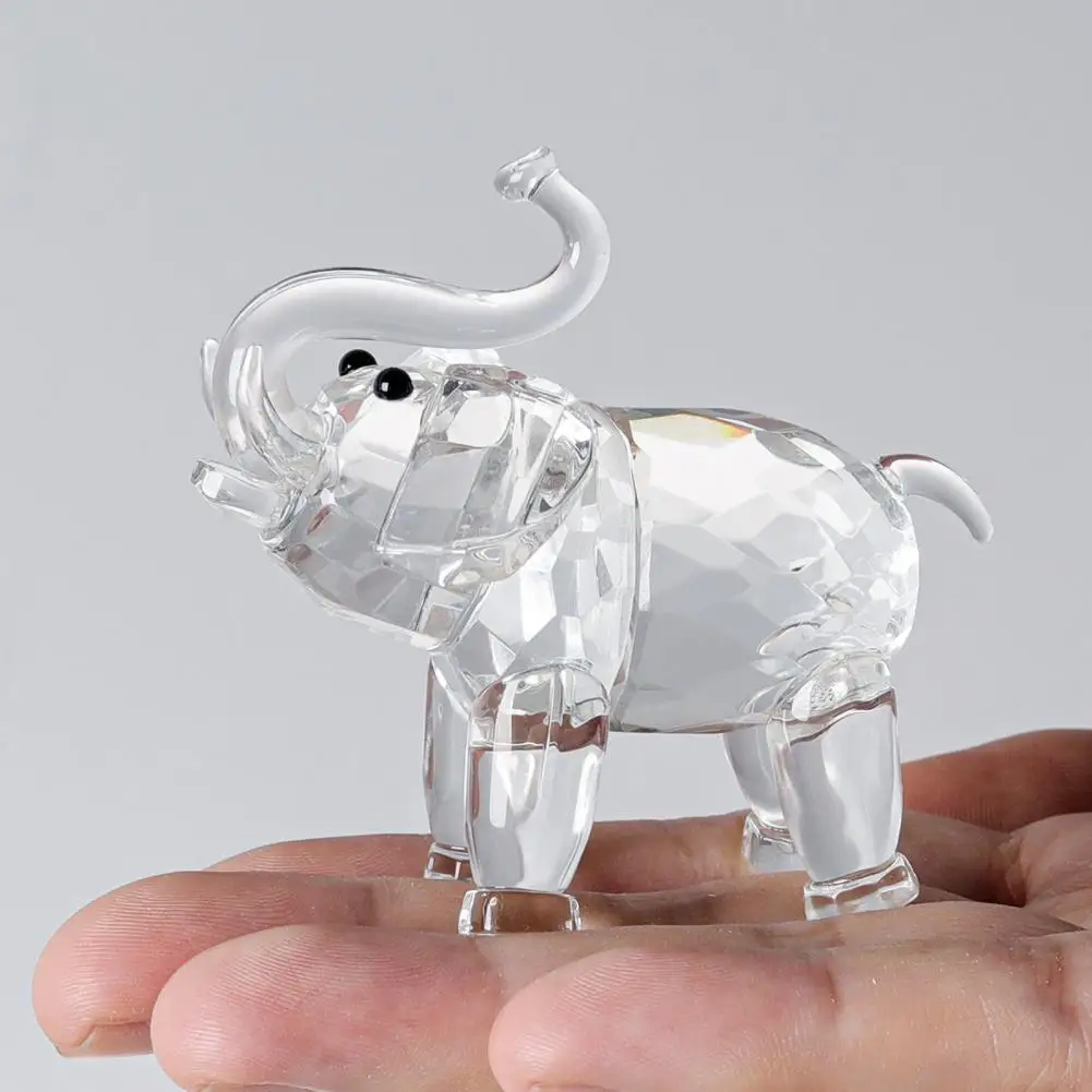 

Faux Elephant Decoration Elegant Faux Elephant Figurines Good Luck Gift Office Decor Inspirational Collectible for Women