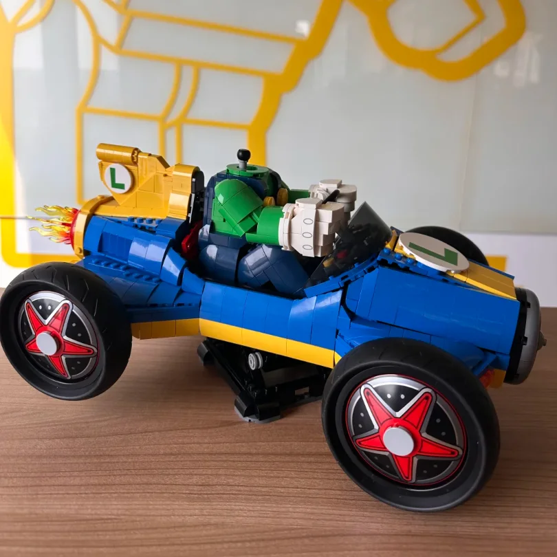 2026 Hot Toys 2234Pcs Marioed Standard Kart Mach 8 Building Blocks Classic Game Racing Car Puzzle Model Ornament Birthday Gifts view 4