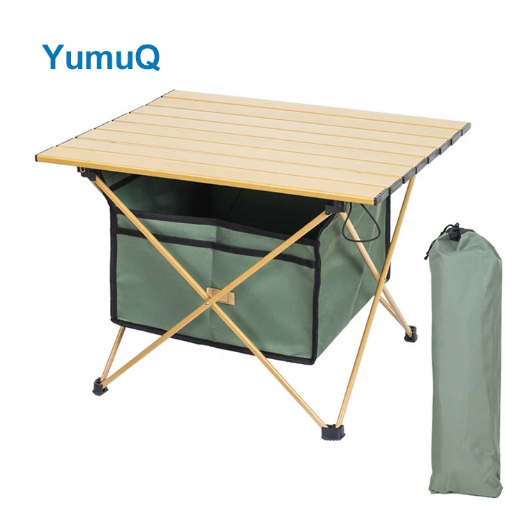 YumuQ Custom Comfortable Garden Patio Camping Travel Folding Cheap Tool Aluminium Alloy Picnic Table