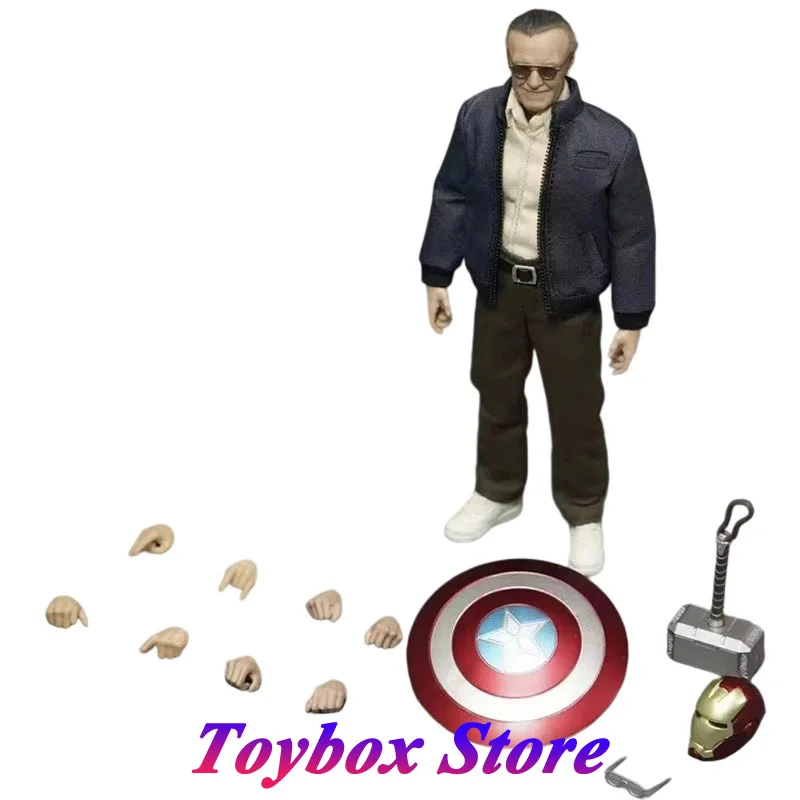 

Manipple Studio Original 1/12 Lee The Elder Man Collectible Stan Cloth Action Figure 6" Full Set Figurine Toys Fans Collects