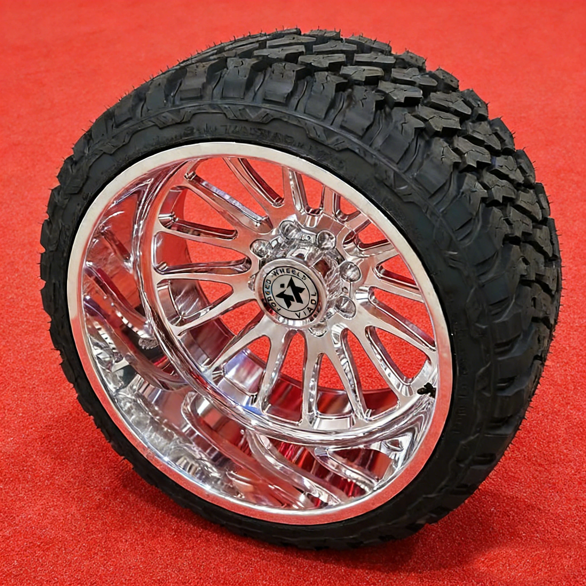 

Viaol New Polished Forged Aluminum Alloy Deep Dish Truck Wheels for F150/F250/F350 -Super Single Design