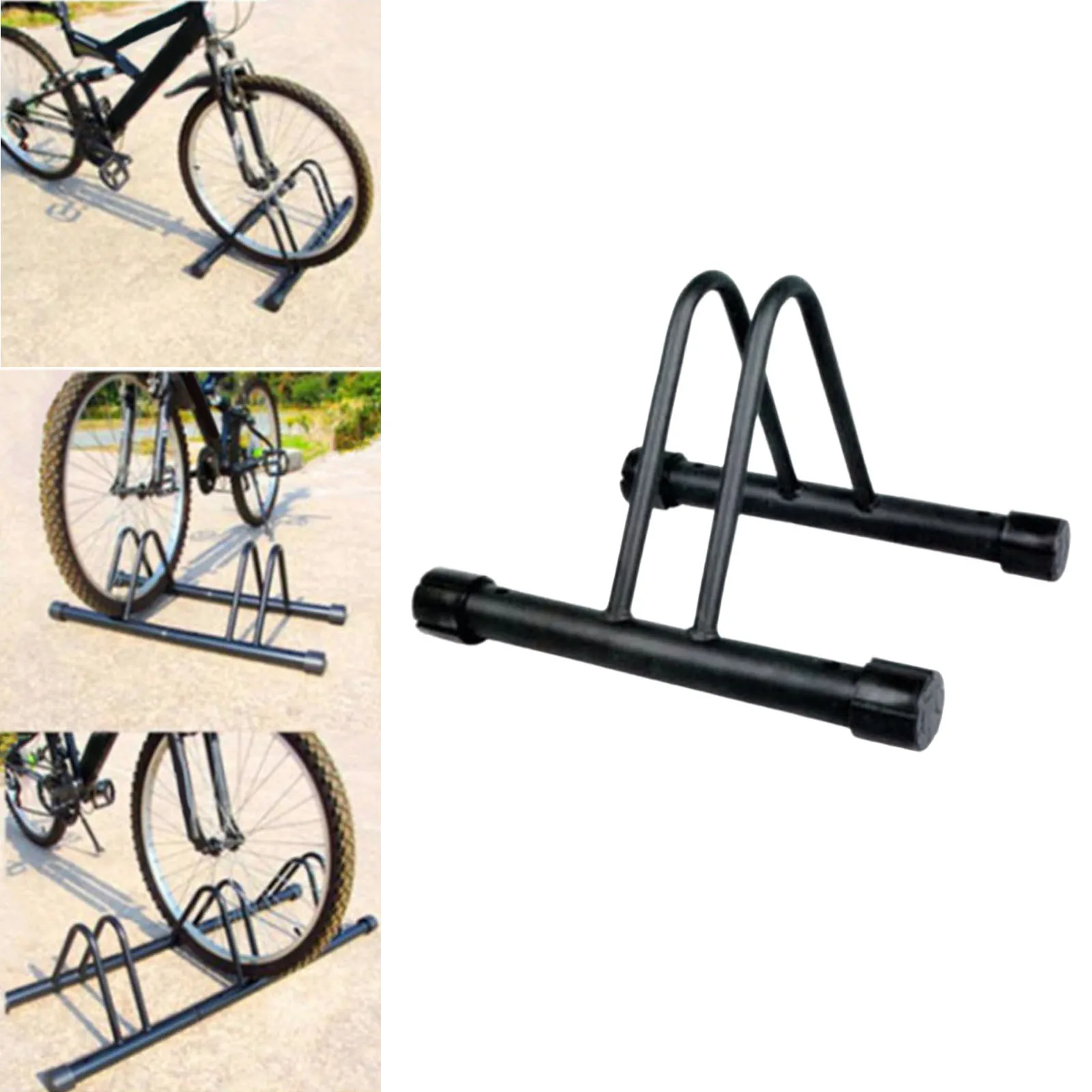 Cycle Parking Rack Floor Stand Mount Holder Storage Organizer Steel Pipe for MTB Mountain Road Bike Home Indoor