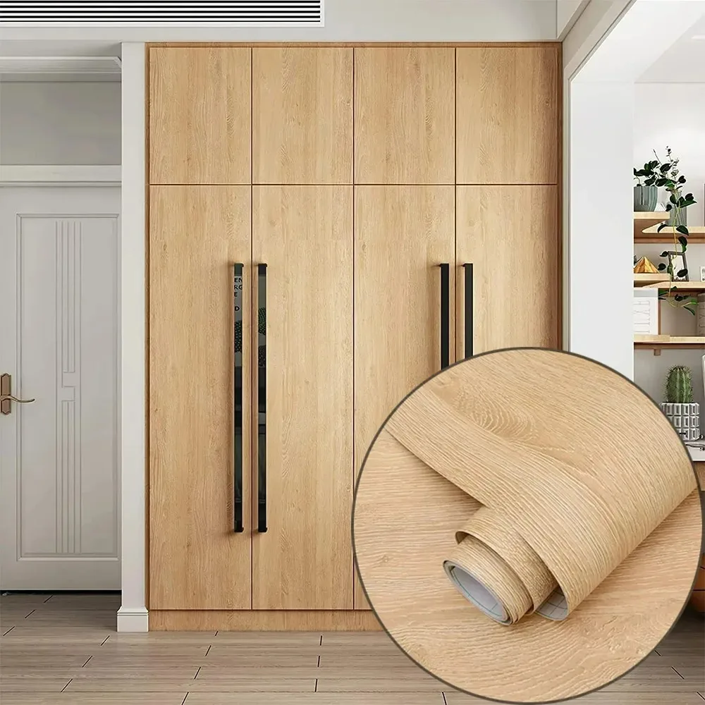 

1 шт. 5 м/196,8 дюйма водонепроницаемые наклейки на стену, шкафы под дерево, клейкие настенные обои, ремонт рабочего стола, украшение дома