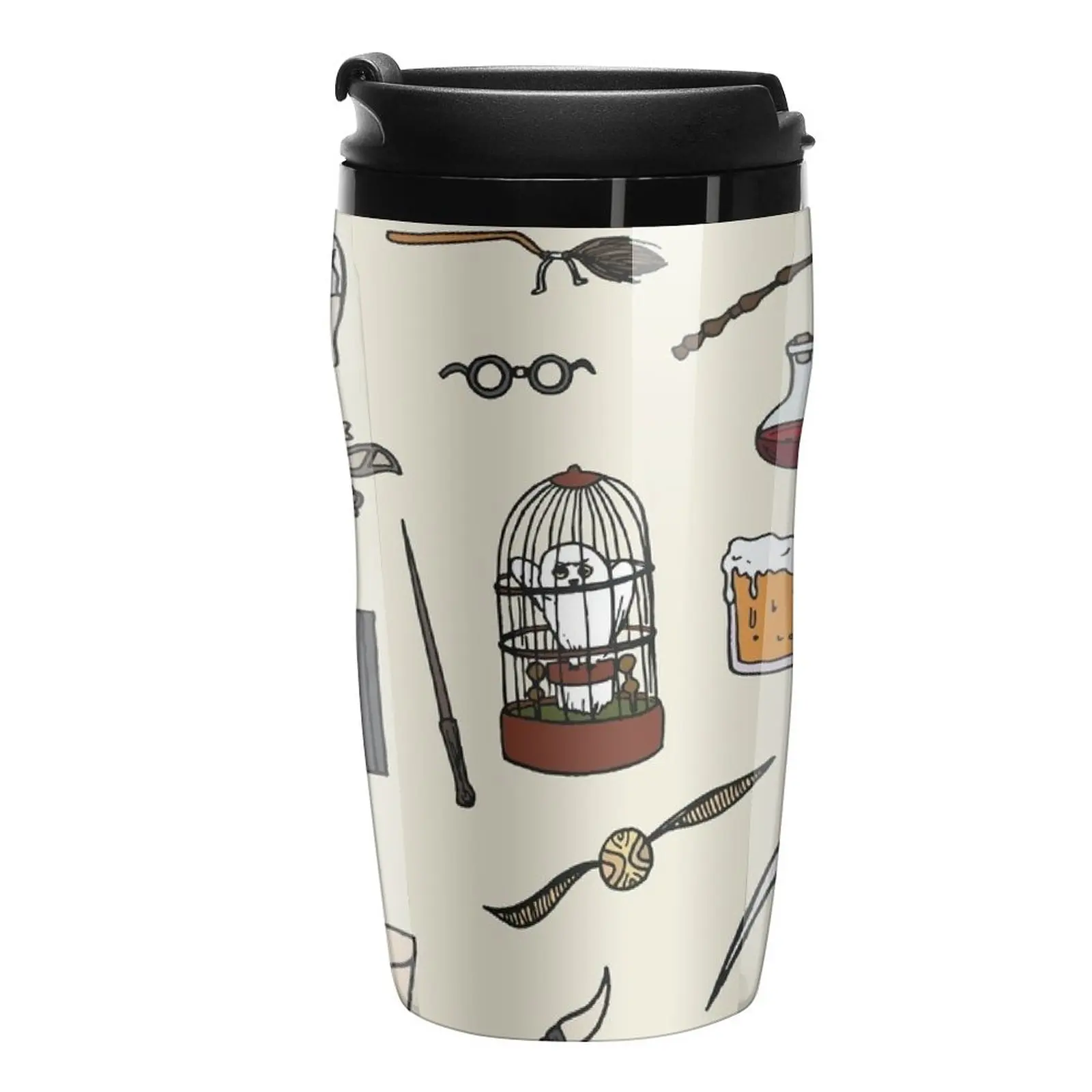 

New Owl and wand Travel Coffee Mug Large Cups For Coffee Espresso Coffee Cup Set