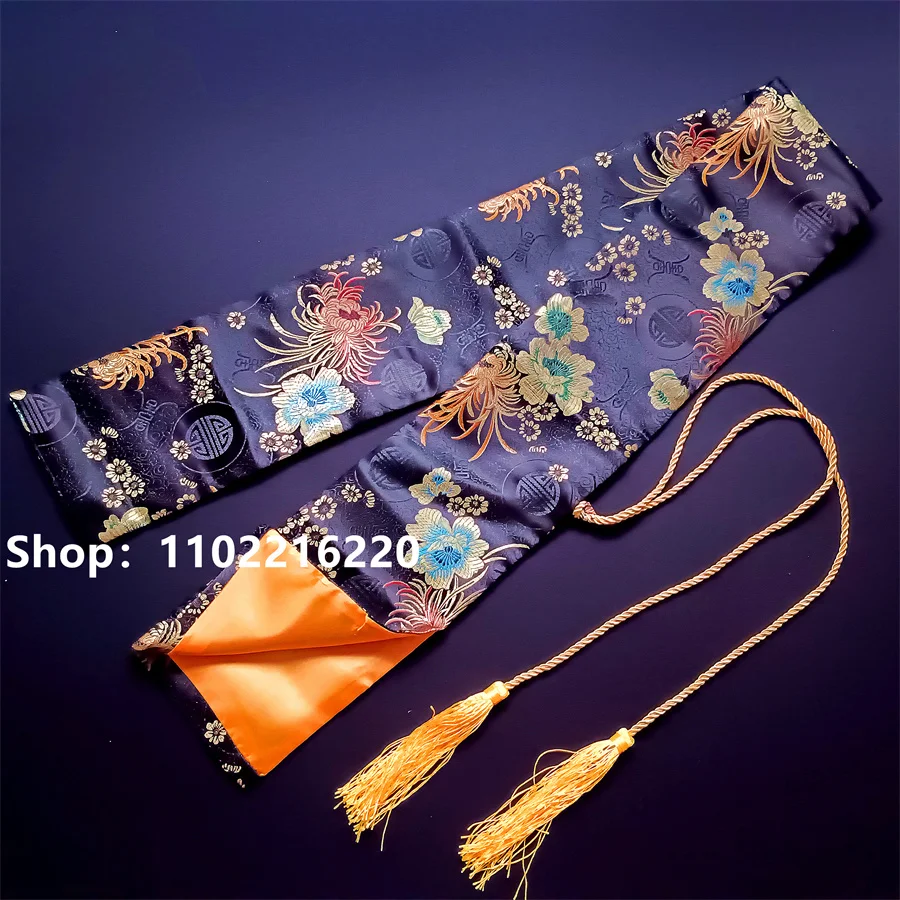 Beautifu Soft Silk Sword Bag For Real Japan Japanese Samurai Katana Fitting Exquisite Flowers Theme