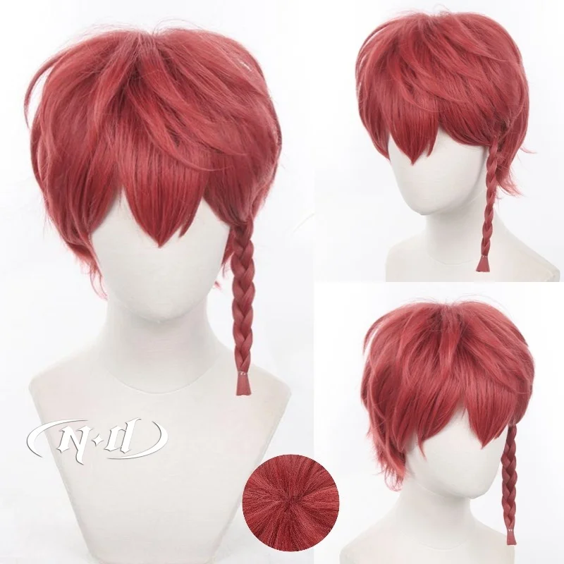 ND Ranze Kurona Cosplay Wigs Blue Lock Anime Cosplay Pink Hair Wigs Heat Resistant Synthetic for Comic Con Coser Christmas Party