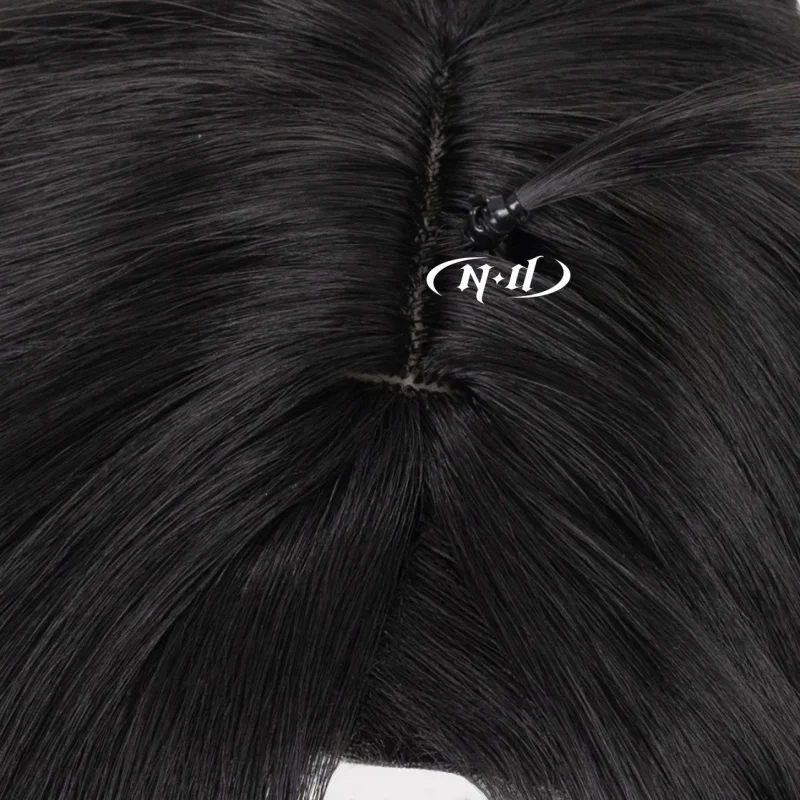 ND Wei Wuxian Cosplay Wigs Hairpiece Grandmaster of Demonic Cultivation Cosplay Hair Wigs for Halloween Costume Theme Party