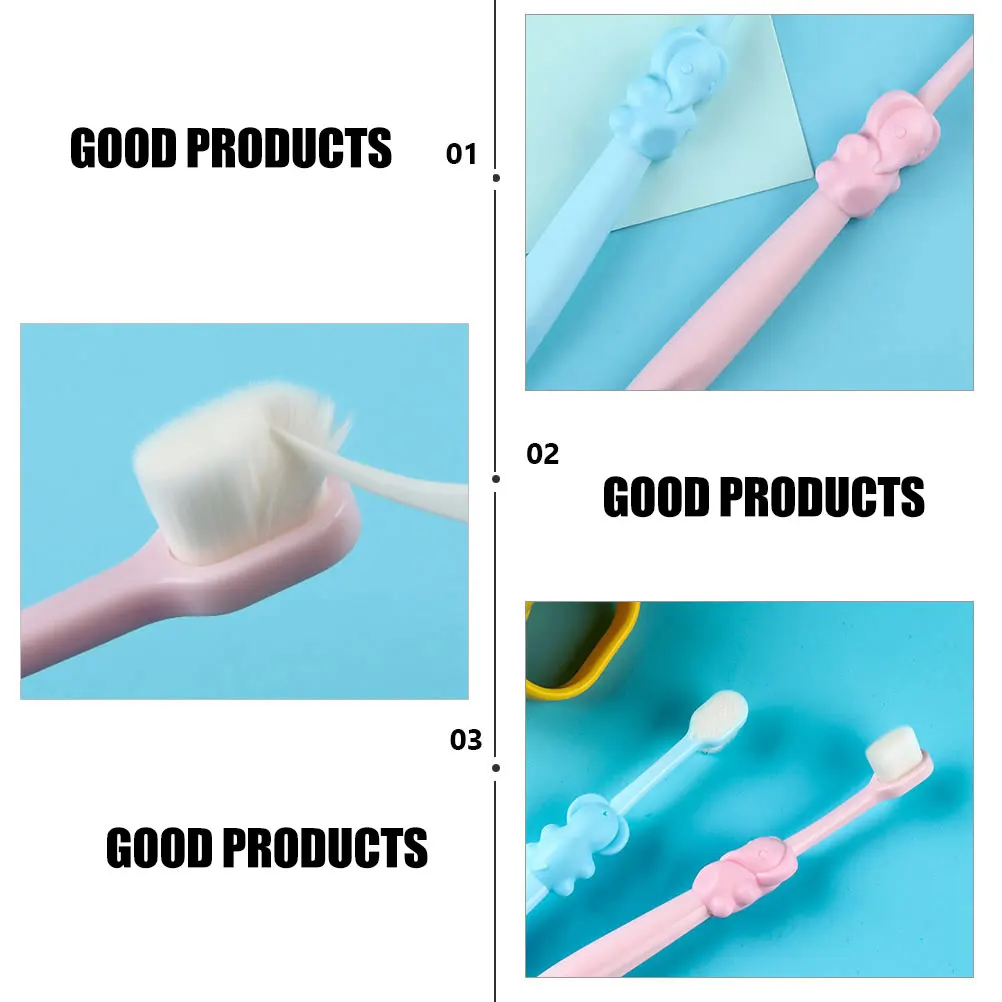 

3Pcs Kids Toothbrush Soft Bristles Cartoon Manual Baby Toothbrush Children Oral Care Tool Comfortable Small Size for Kids