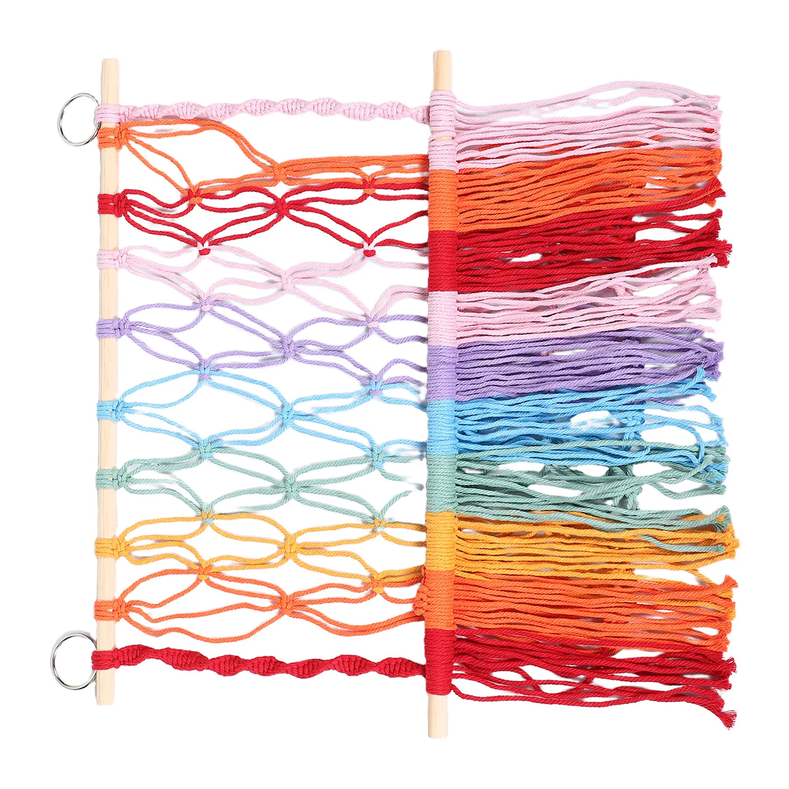 Cotton Rope Stuffed Animal Storage Net Hanging Room Organizer Macrame Nursery Decor Bohemian Style Efficient Storage Net