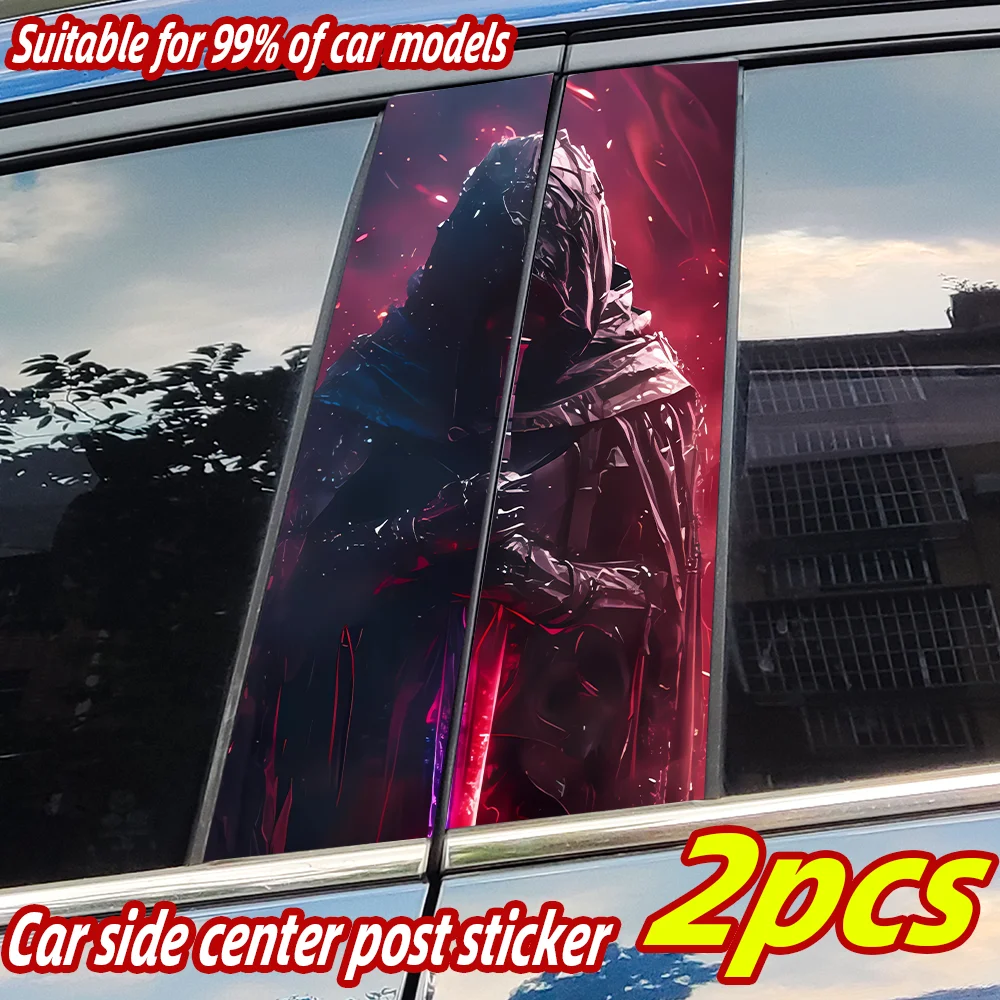 

Swordsman Car Stickers Waterproof Auto B Pillar Decor Cover Scratches Durable Car Door Pillar Sunscreen Vinyl Decal Accessories