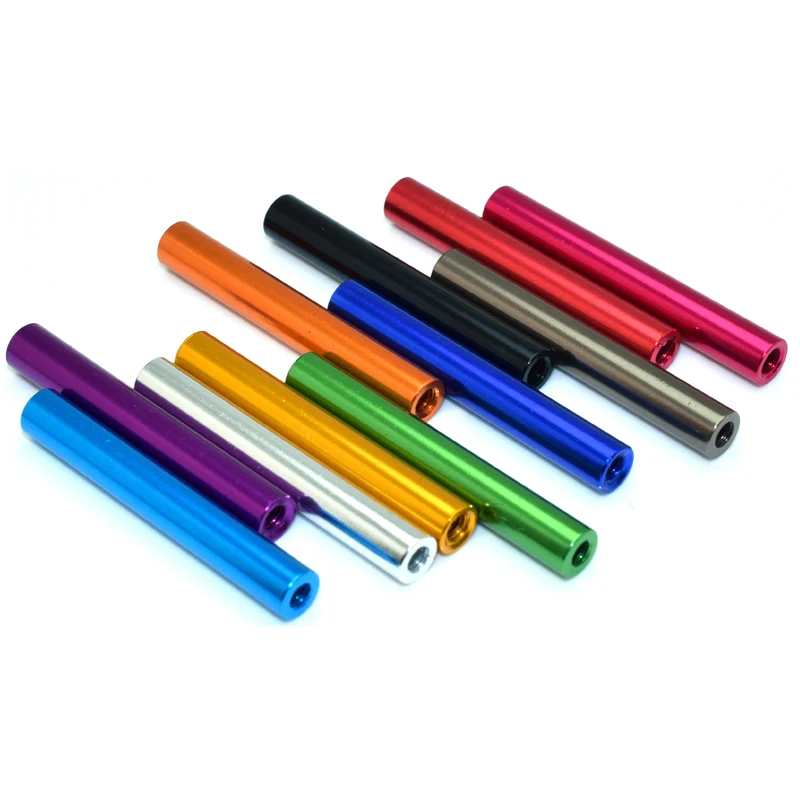 10 Stück M3 bunte Aluminium-Abstandshalter, Aluminium-Abstandssäulen, M3*6/8/10/12/15/18/20/22/25/28/30/35/37/40/45/50mm – Detail 6