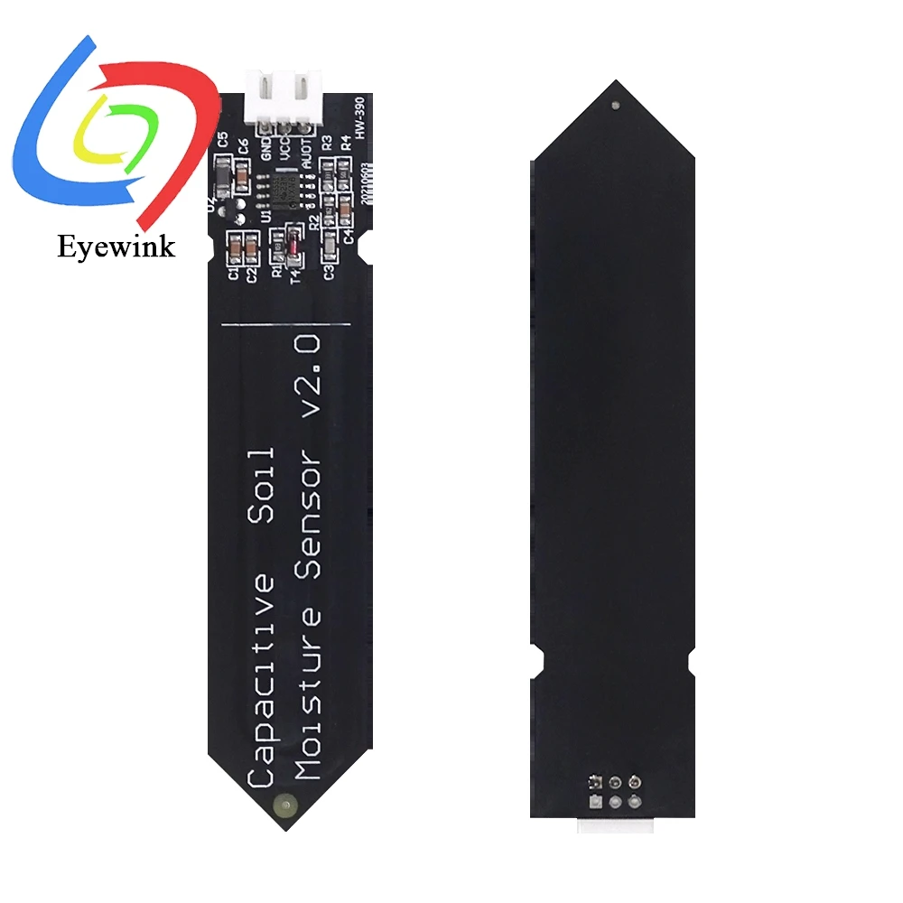 Capacitive Soil Moisture Sensor Module Not Easy to Corrode Wide Voltage Wire 3.3~5.5V Corrosion Resistant W/ Gravity for Arduino