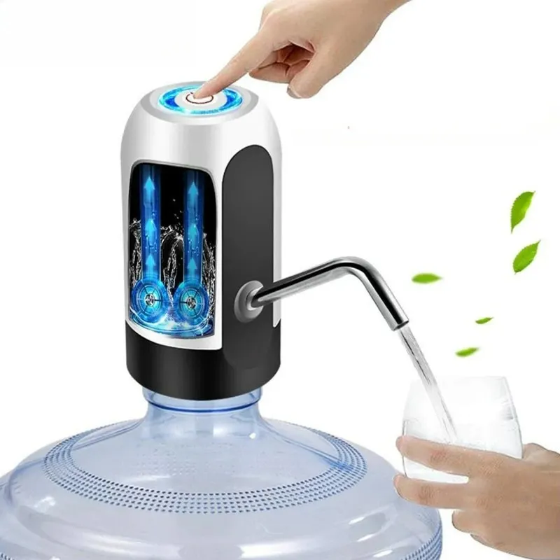 

Customizable Electric water dispenser pump White/black USB charging automatic switch water dispenser charging one-button