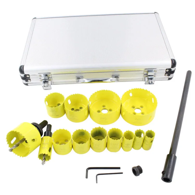 19pcs Bi Metal Hole Saw Cutter Kit Blade Drilling Tool Arbor Pilot Drill Set for Metal Carpenter Plumber - view 5