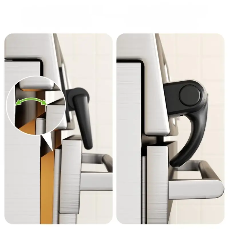 

1Pcs Home Oven Lock New Baby Protection Door Catch Lock Safety Fridge Lock Door Stopper Safety Lock